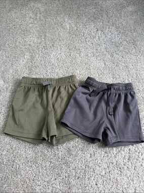 Carter's Olive Green Athletic Drawstring Shorts-2 pack